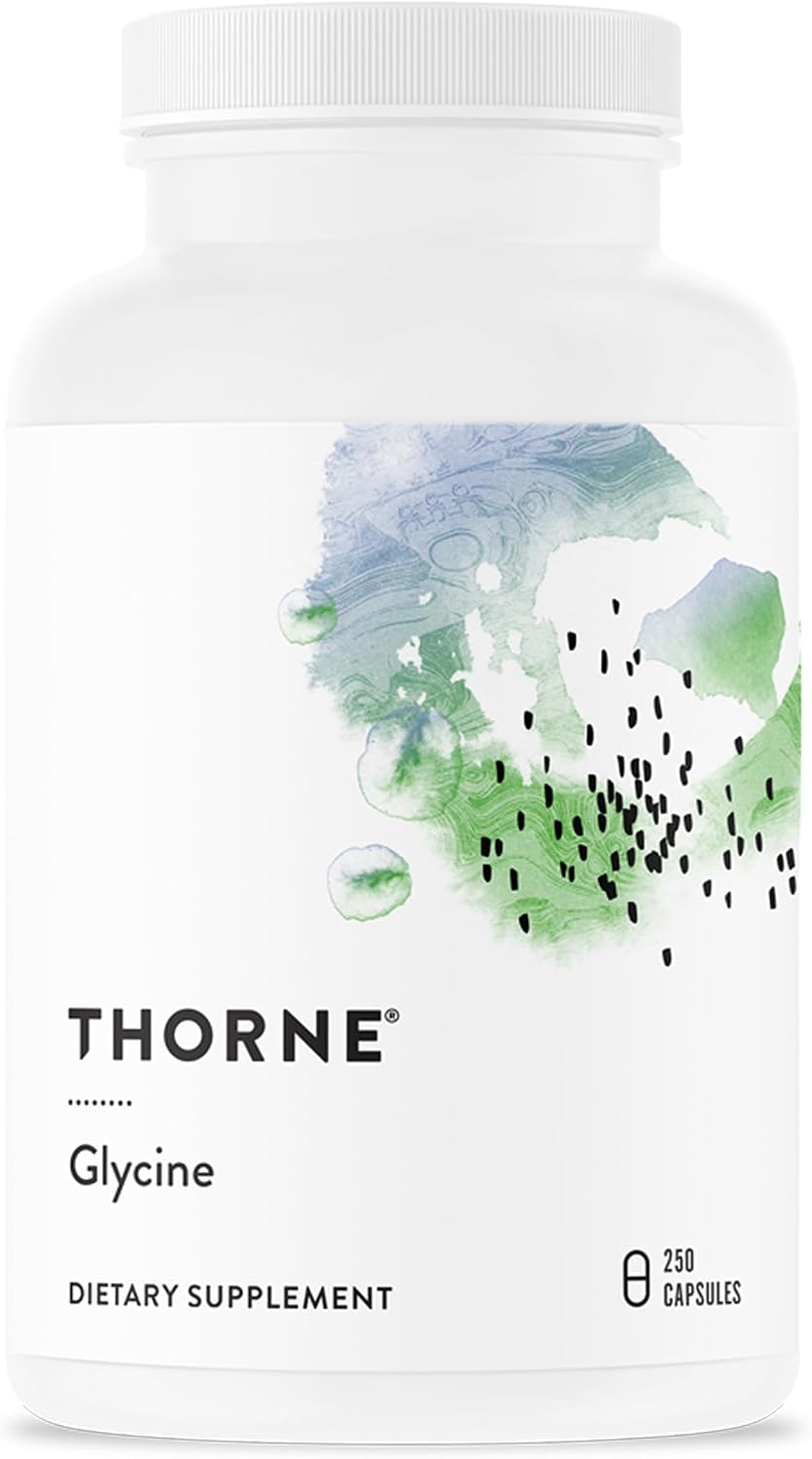 Thorne Glycine, Amino Acid Supplement, 1 g per Serving, 250 Capsules
