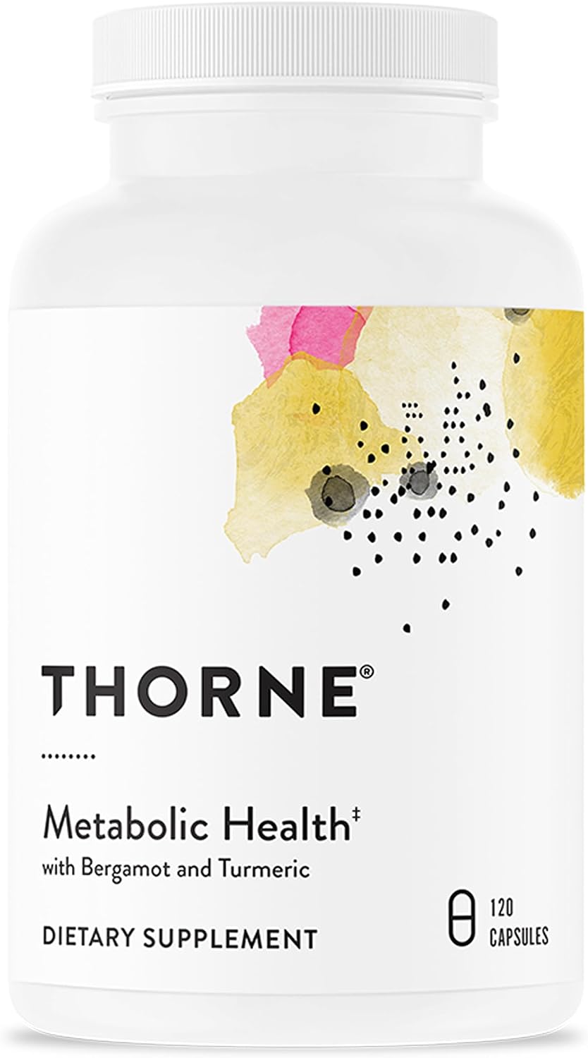 Thorne Metabolic Health, Bergamot & Curcumin Phytosome, 120 Capsules