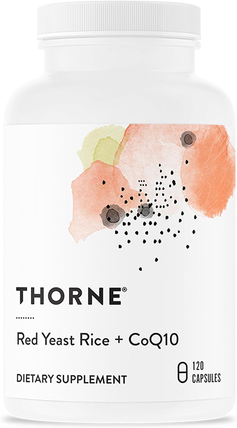 Thorne Red Yeast Rice + CoQ10, Provides Antioxidant Support*, 120 Capsules