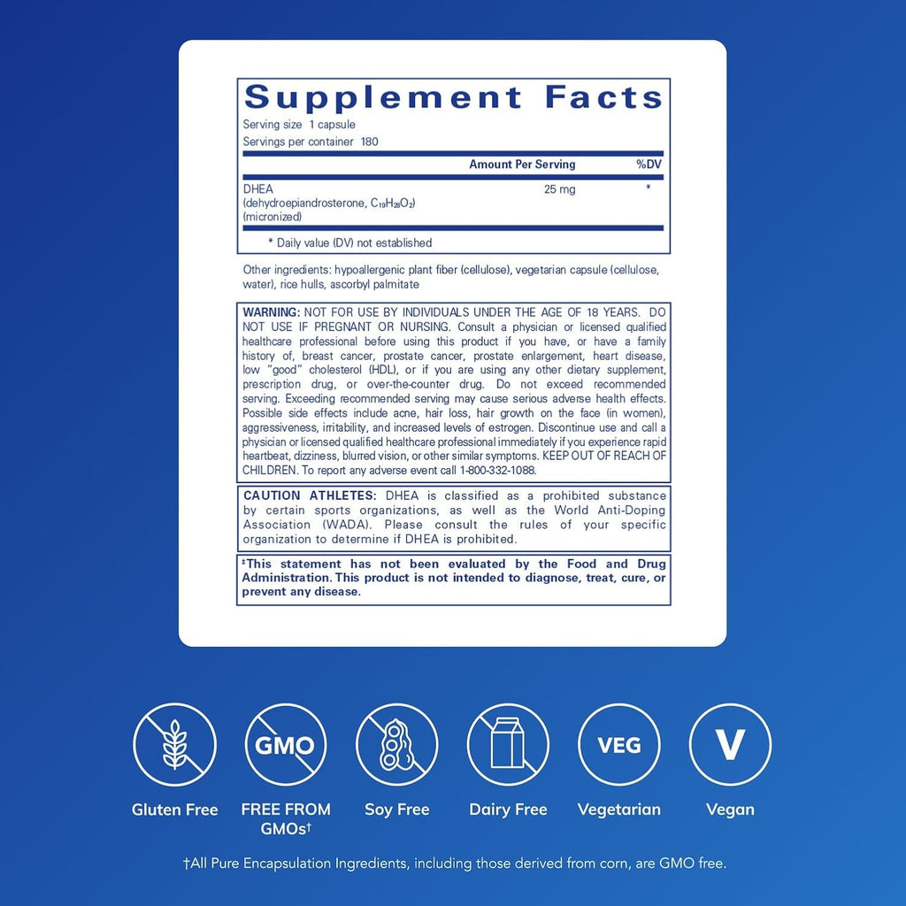 Pure Encapsulations DHEA 25 mg