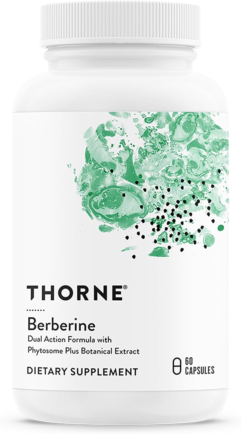 Thorne Berberine, Dual Action Phytosome & HCl Formula, 60 Capsules