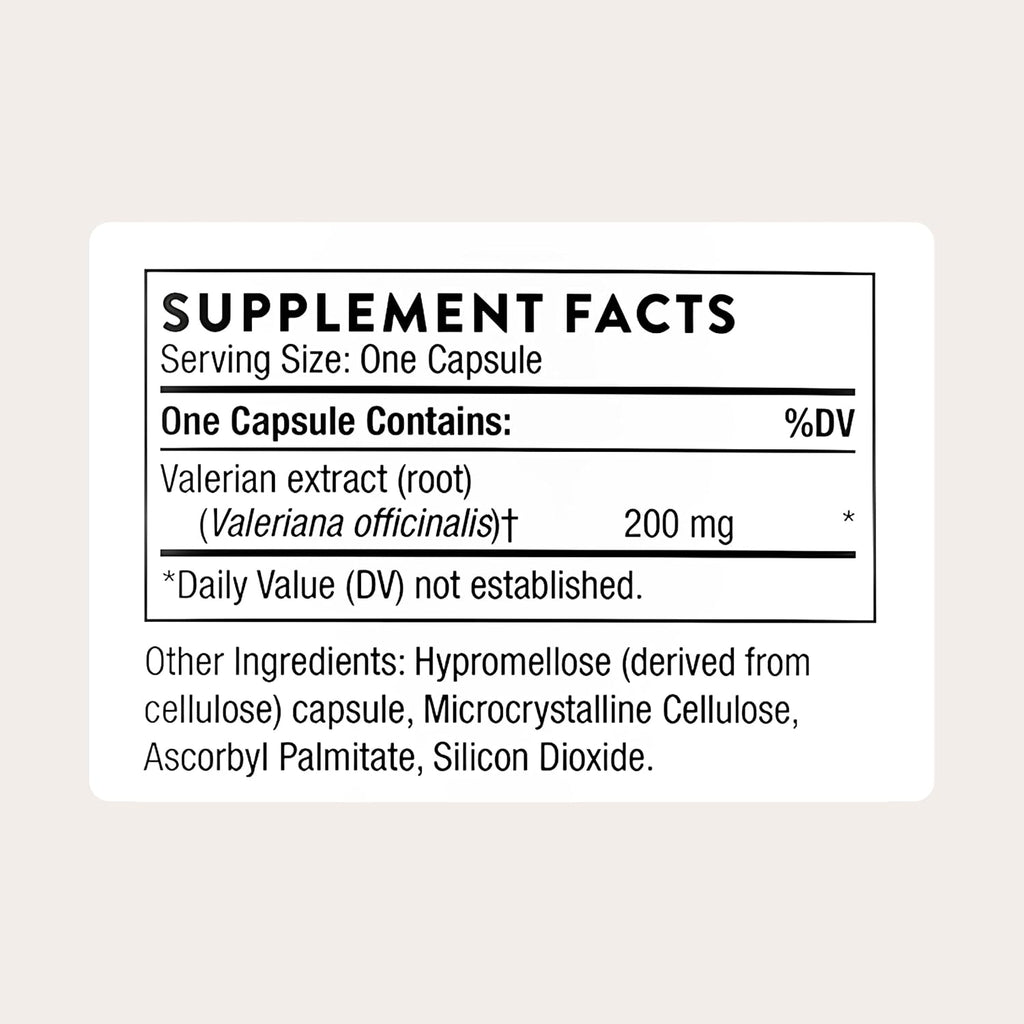 Thorne Valerian Root, 200 mg Sleeproot Extract, Melatonin-Free, 30 Capsules