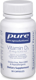 Pure Encapsulations Vitamin D3 25 mcg (1,000 IU)
