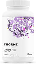 Thorne Ginseng Plus, Korean Red Ginseng & Lion's Mane, 60 Capsules