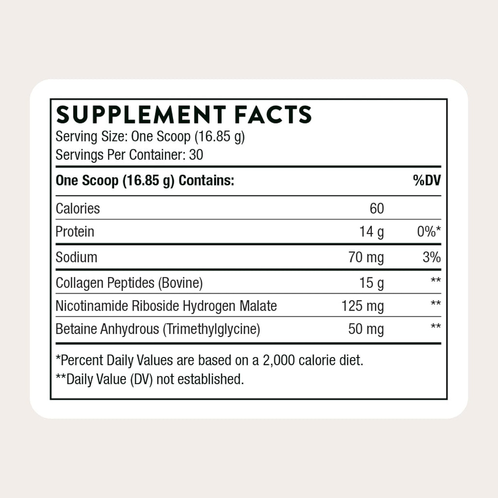Thorne Collagen Fit, Grass-Fed Collagen Peptides with NR, 30 Servings