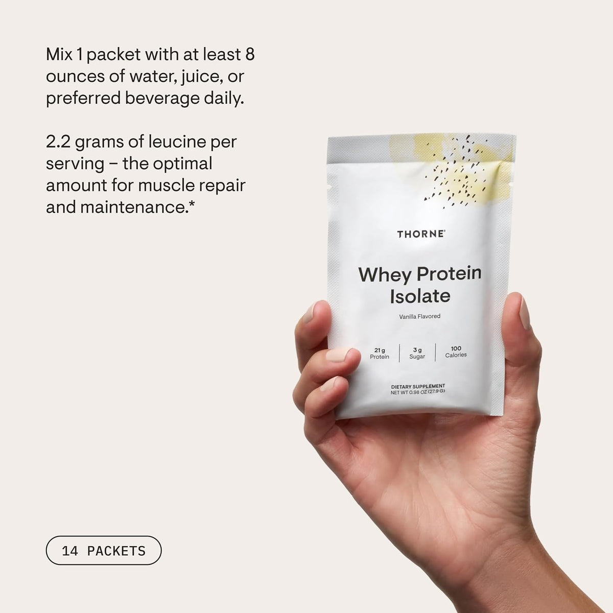Thorne Whey Protein Isolate, Balanced Amino Acids Profile