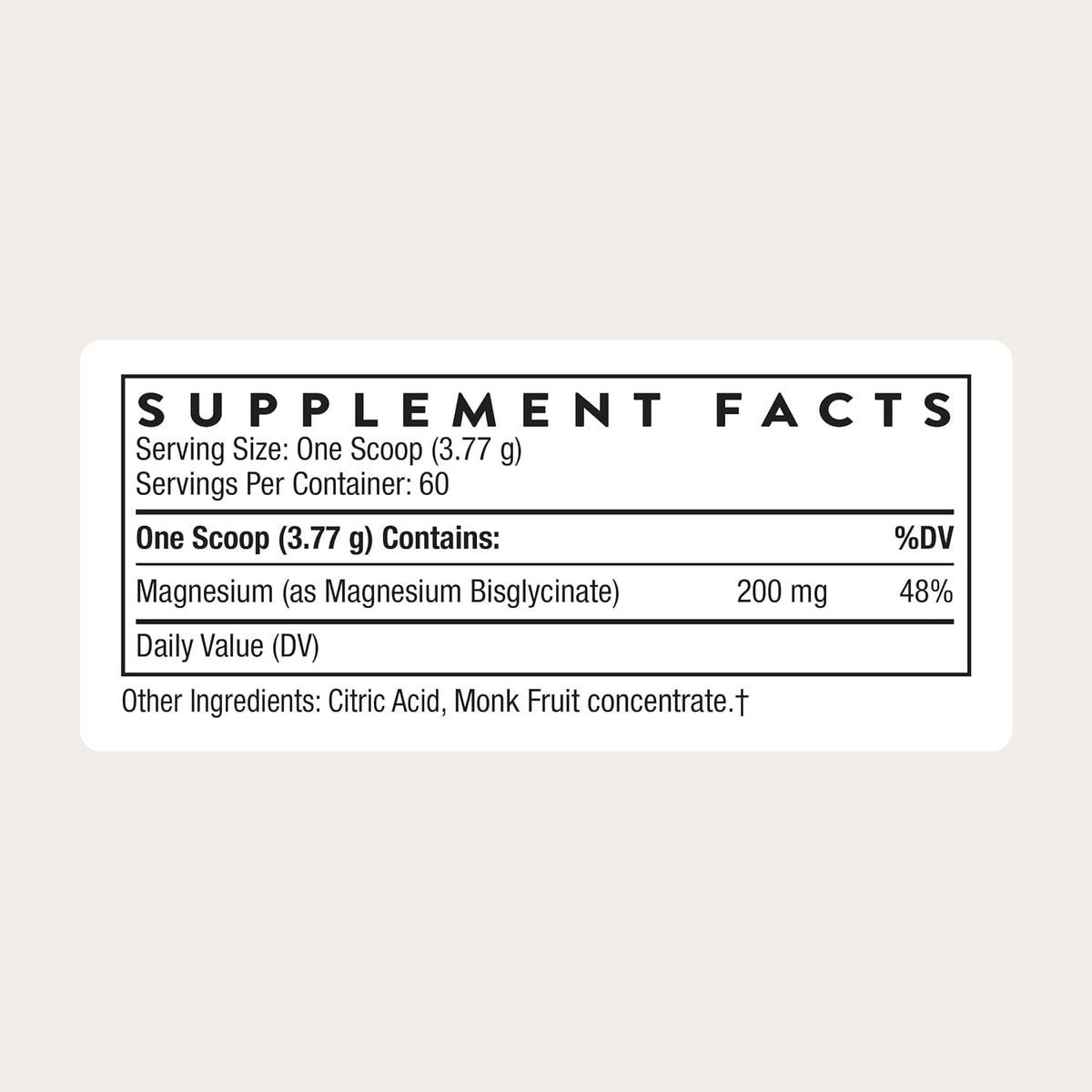 Thorne Magnesium Bisglycinate, Powdered Magnesium Formula