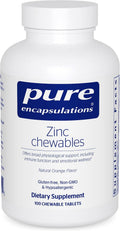 Pure Encapsulations Zinc Chewables, Natural Orange, 100 Chewable Tablets