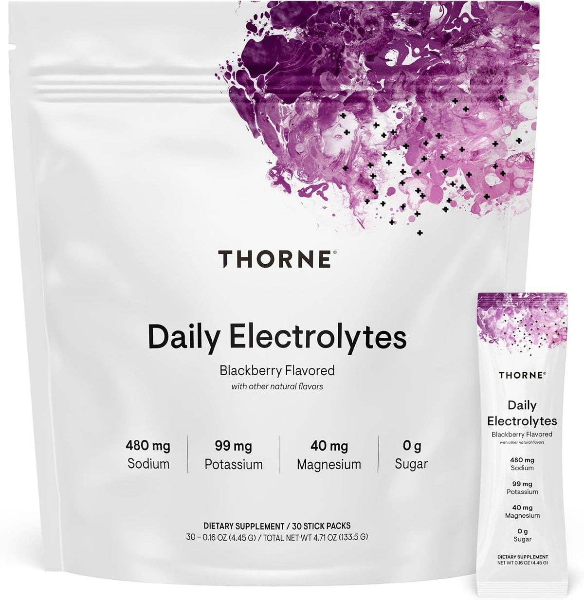 Thorne Daily Electrolytes, Electrolyte Powder Drink Mix