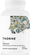 Thorne Calcium, Chelated DiCalcium Malate Supplement, 120 Capsules