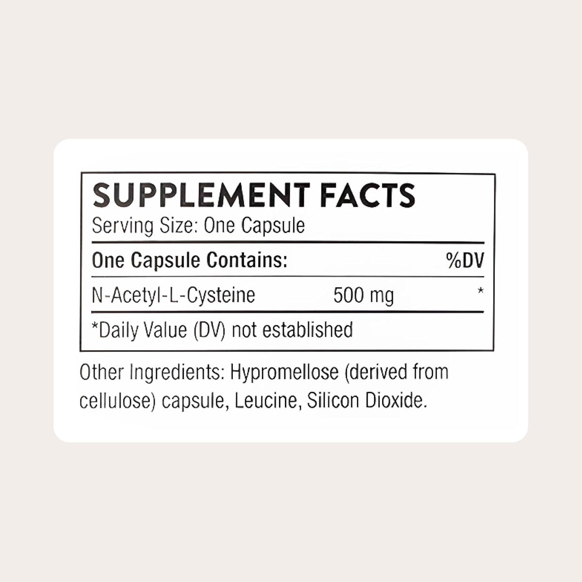 Thorne NAC, 500 mg N-Acetylcysteine, Amino Acid Supplement