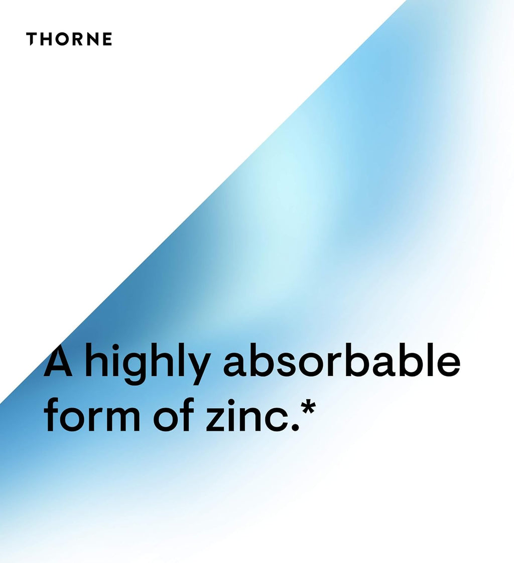 Thorne Zinc Picolinate 30 mg, Highly Absorbable Zinc