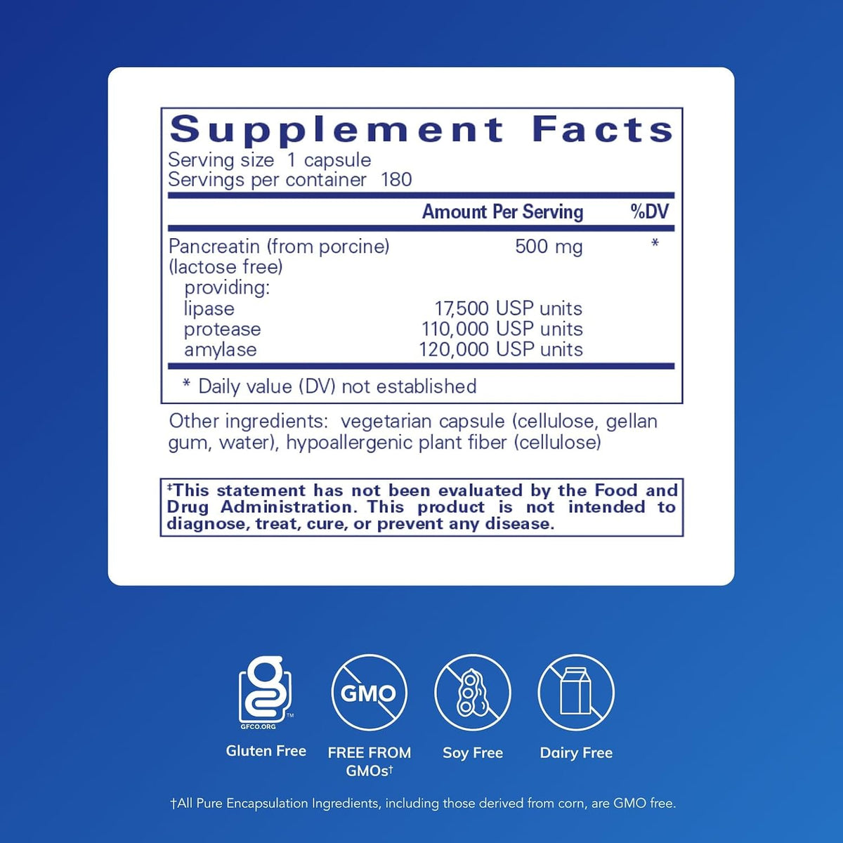 Pure Encapsulations Pancreatic Enzyme Formula