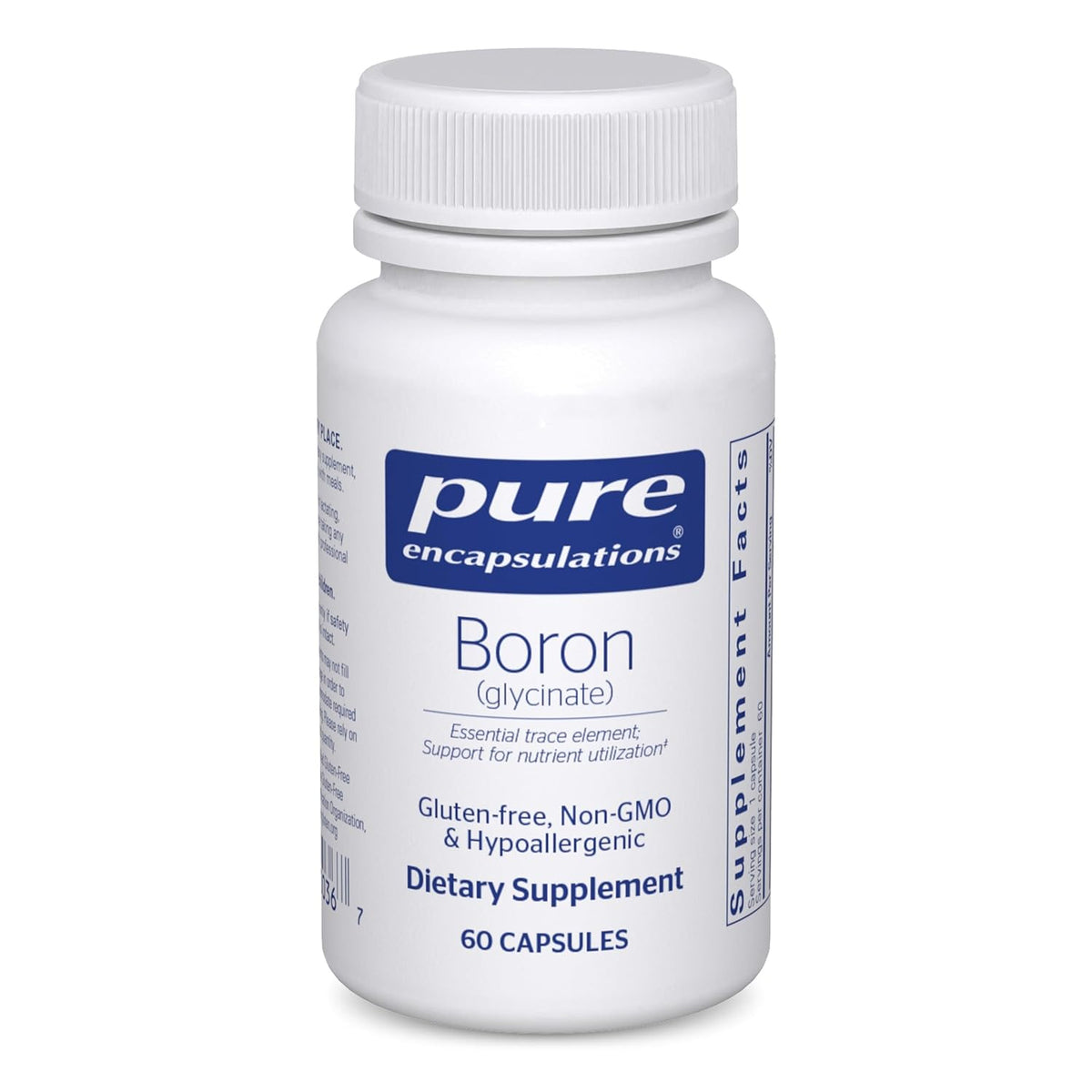 Pure Encapsulations Boron (Glycinate), 60 Capsules