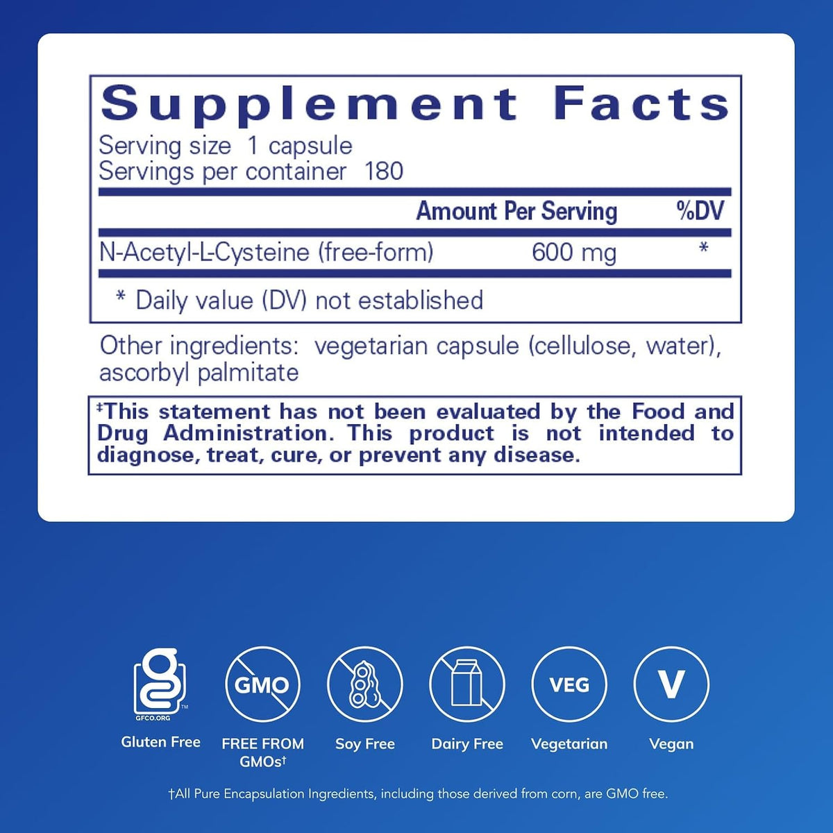 Pure Encapsulations NAC 600 mg