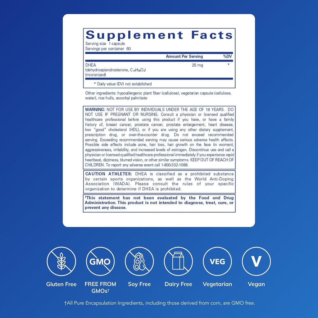 Pure Encapsulations DHEA 25 mg