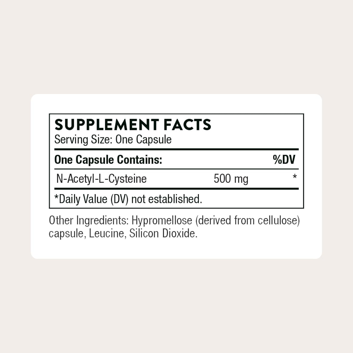 Thorne NAC, 500 mg N-Acetylcysteine, Amino Acid Supplement
