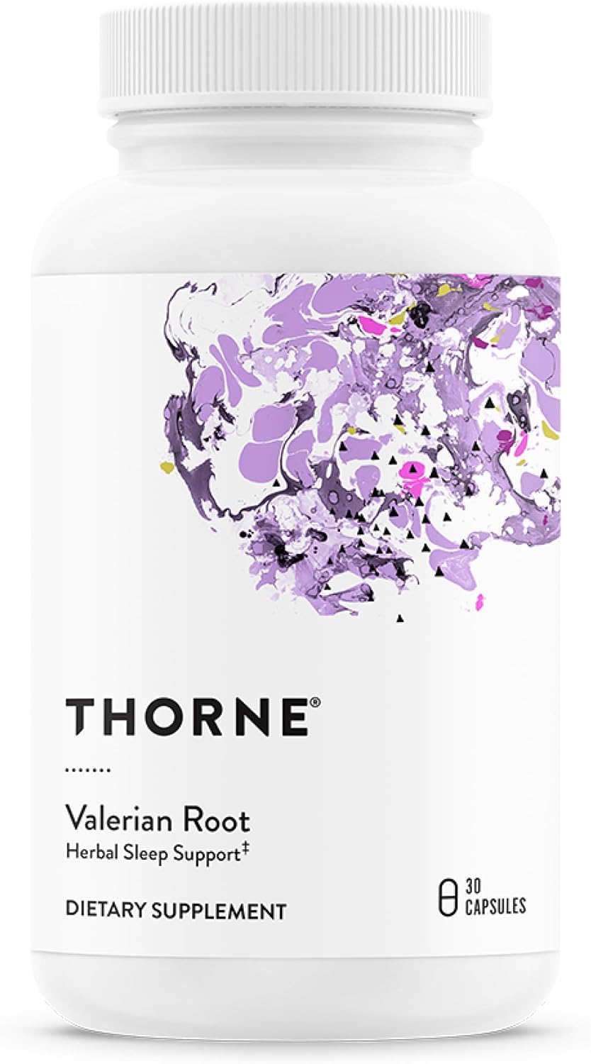Thorne Valerian Root, 200 mg Sleeproot Extract, Melatonin-Free, 30 Capsules