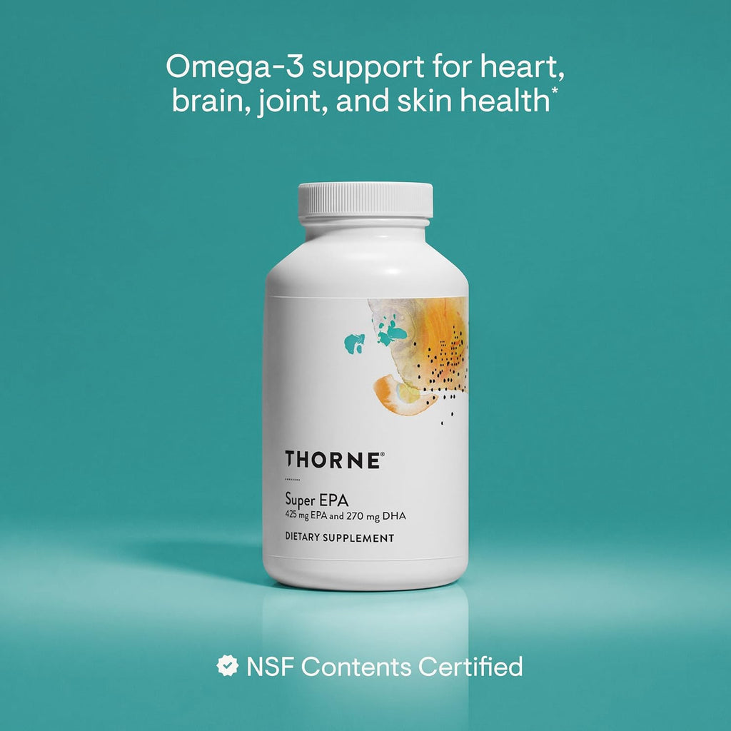 Thorne Super EPA, Omega-3 Fish Oil Supplement with EPA & DHA