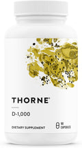 Thorne Vitamin D-1,000, Vitamin D3 Supplement, 1,000 IU