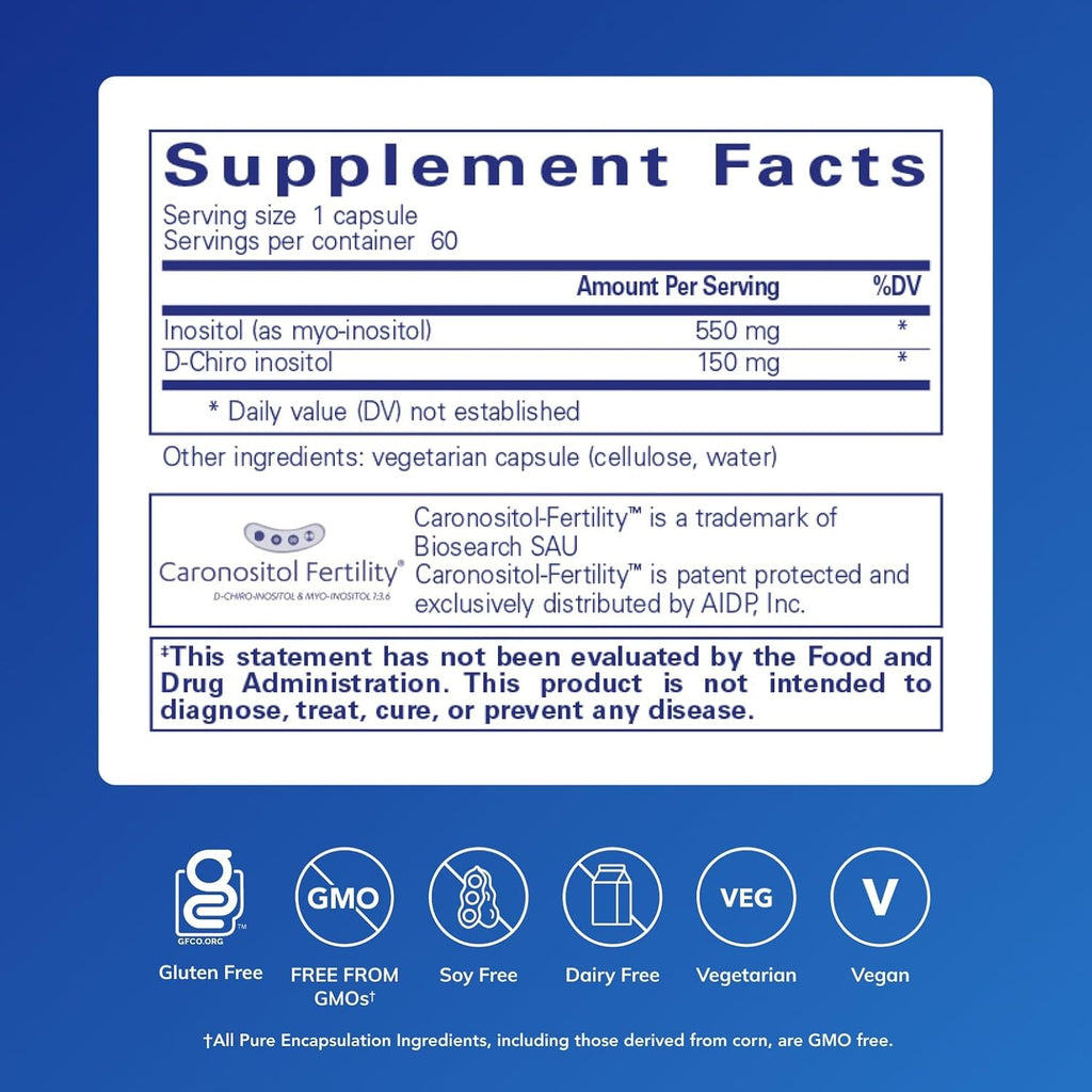 Pure Encapsulations Inositol Complex, 60 Capsules