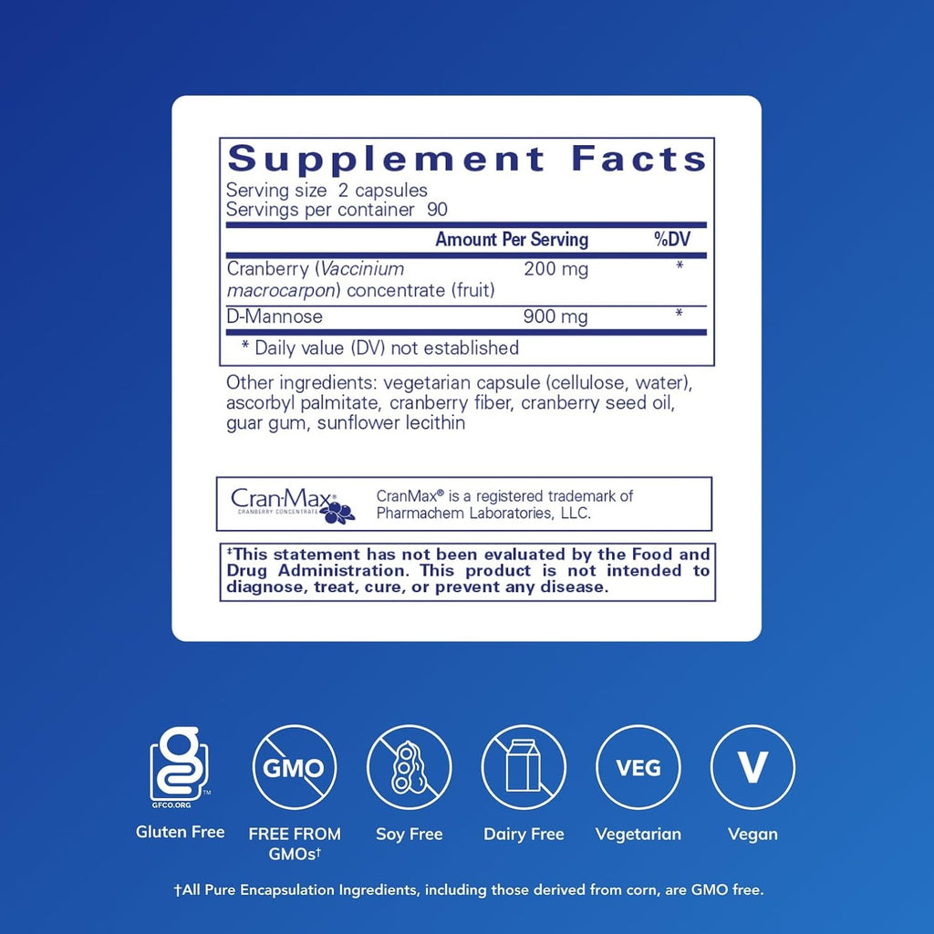Pure Encapsulations Cranberry D-Mannose