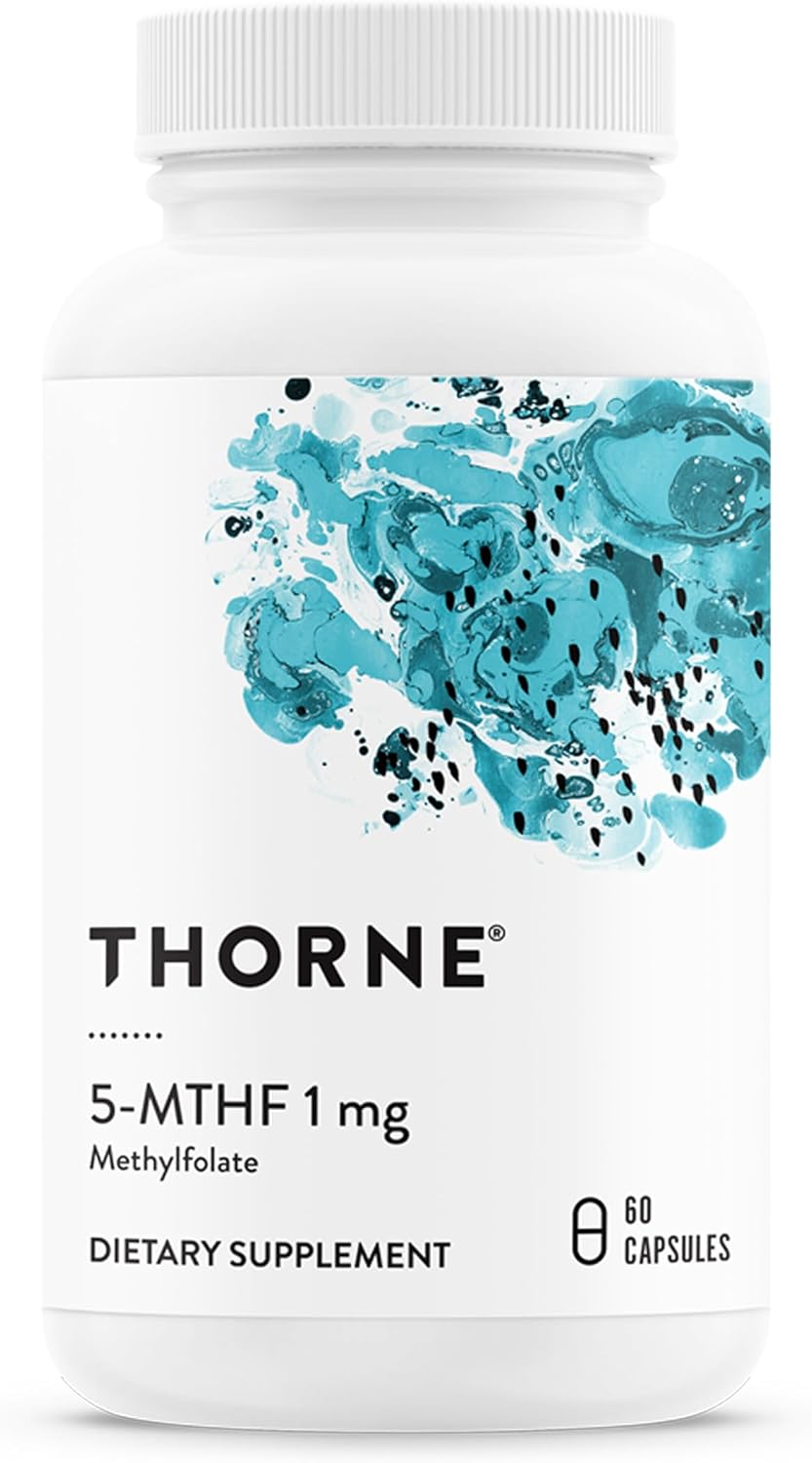 Thorne 5-MTHF 1 mg, Active Methylfolate Vitamin B9 Supplement