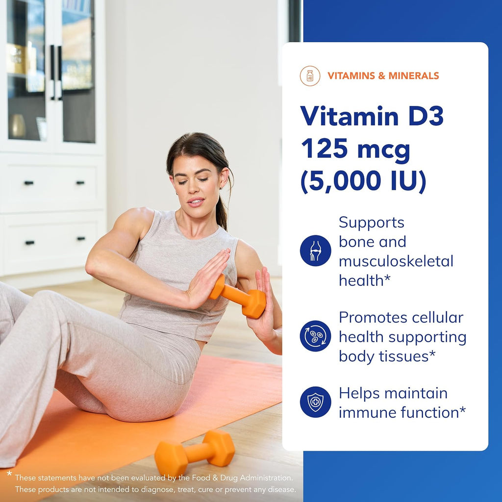 Pure Encapsulations Vitamin D3 125 mcg (5,000 IU)