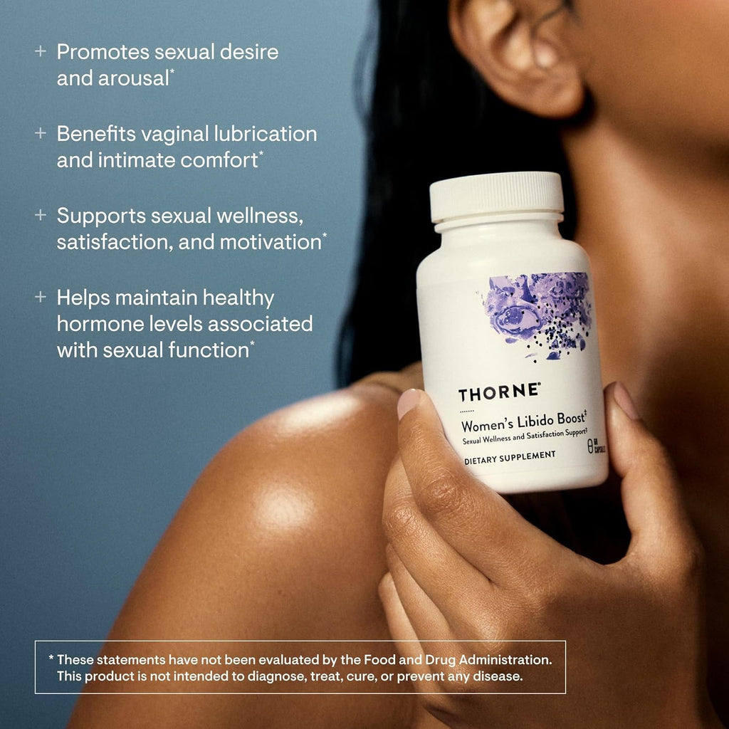 Thorne Women's Libido Boost, Fenugreek, Damiana & Shatavari, 60 Capsules