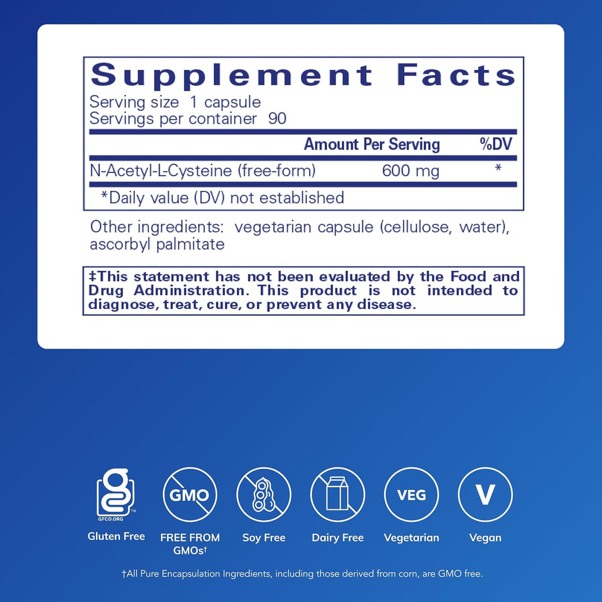 Pure Encapsulations NAC 600 mg