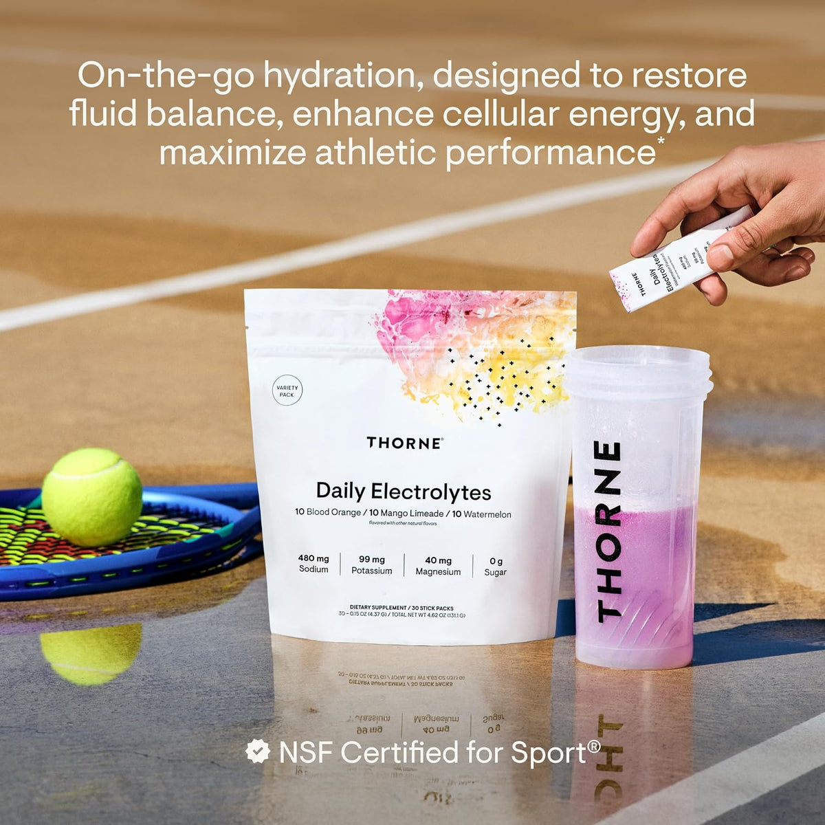 Thorne Daily Electrolytes, Electrolyte Powder Drink Mix