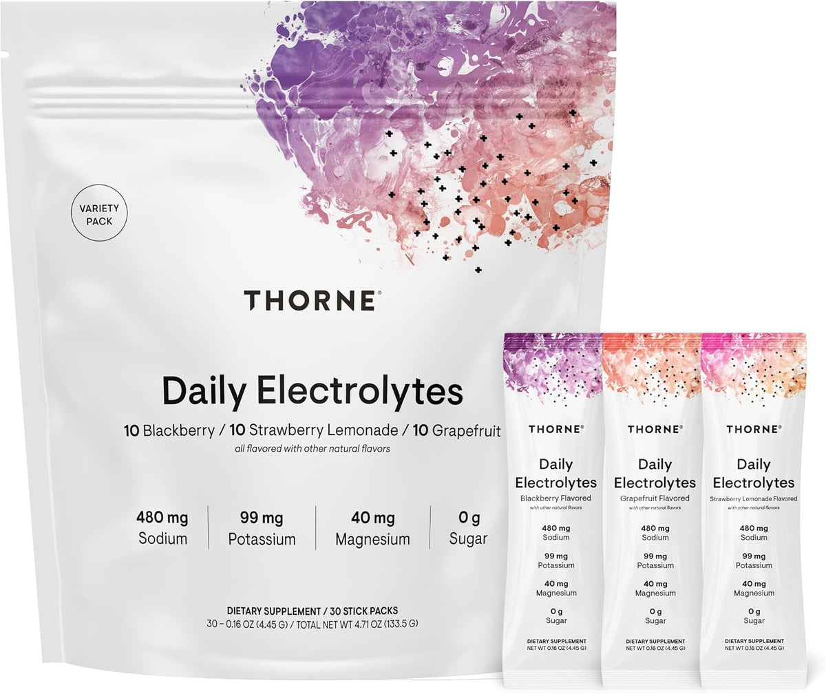 Thorne Daily Electrolytes, Electrolyte Powder Drink Mix