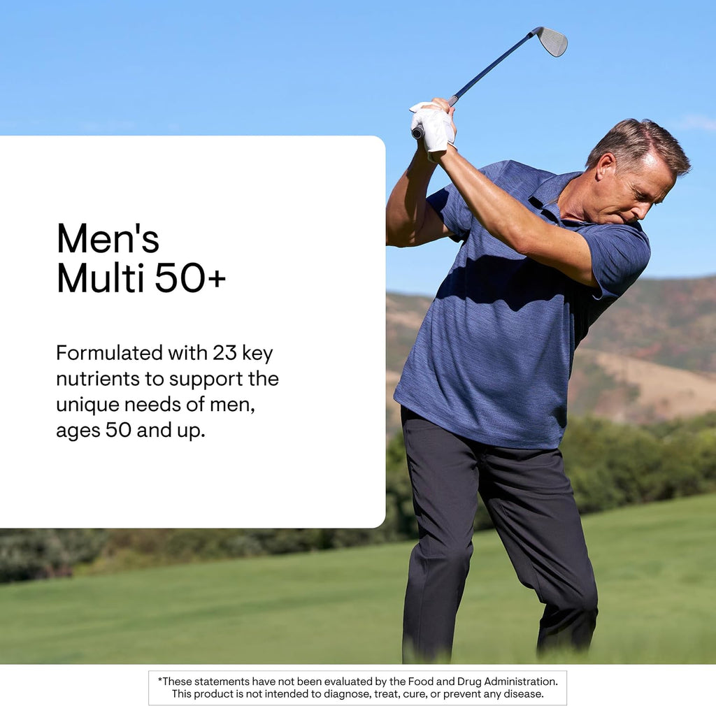 Thorne Men's Multi 50+, Comprehensive Daily Multi-Vitamin, 180 Capsules