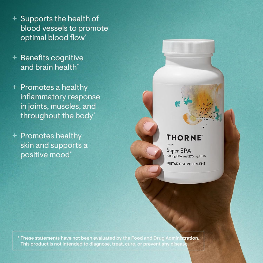 Thorne Super EPA, Omega-3 Fish Oil Supplement with EPA & DHA